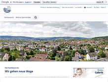 Tablet Screenshot of familienarche.klinikum-bad-hersfeld.de