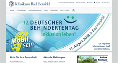 Desktop Screenshot of klinikum-bad-hersfeld.de